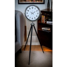 Senka Mey Ithalat® Krom Dekoratif Tasarım Tripod Ayaklı Saat