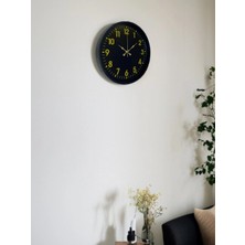 Senka Mey Ithalat® 36 cm Siyah Standart Duvar Saati
