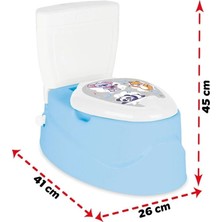 Esranın Dünyası 07 569 Konuşan Eğitici Klozet Mavi -Oyuncak RSPRD34-ESRDNS