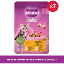 Whiskas Junior Tavuklu Yavru Kedi Maması 300 G x 7