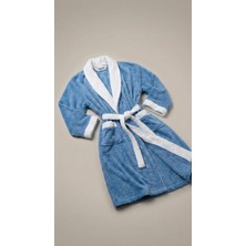 Minteks Ocean Row 100%Pamuk Battal / Büyük Beden Şalyaka Unisex Bornoz
