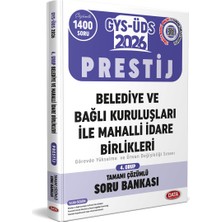 Data Yayınları 2026 GYS ÜDS Prestij Belediye ve Bağlı Kuruluşları İle Mahal