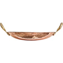 Moda Bakır Bakır Sac Tava, Kavurma Tavası 26 cm