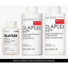 Olaplex Fine Bond Maintenance System Set - Ince Telli Saçlar Için Anında Yoğun Onarıcı & Bağ Güçlendirici Saç Bakım Seti