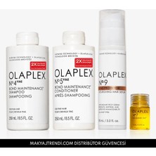 OLAPLEX Fine Protector Set - İnce Telli Saçlar İçin Şampuan Saç Kremi Saç Serumu & Bakım Yağı Seti