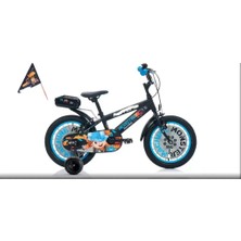 Esranın Dünyası Monster 16 Jant Alüminyum Çocuk Bisikleti Mat Siyah-Gri-Mavi RSPRD34-ESRDNS