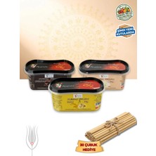Festiva 3 Çeşit 300GR. Hazır Osmanlı Macunu Seti - Çikolatalı, Vanilyalı, Muzlu - 30 Adet Macun Çubuğu Hediyeli