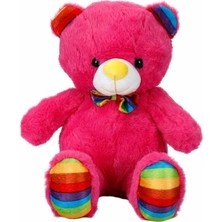Esranın Dünyası 2962 Oturan Kurdeleli Renkli Peluş Ayı 30 cm - RSPRD34-ESRDNS