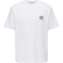 Only & Sons Pokemon Life Erkek Beyaz Tişört (22037659-BWG)