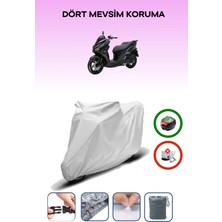 Breen Sym Jet 14 Evo 200 Plus Arka Çanta Uyumlu Motosiklet Branda Su Geçirmez Dayanıklı Kumaş