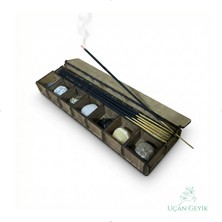 Tütsü 7 Çakra Enerji Kutusu – Doğal Kristal ve Şifa Taşları Seti, Meditasyon ve Enerji Dengeleme