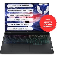 Lenovo Legion Pro 7 Intel Core i9-14900HX 32GB 1TB SSD 16GB RTX4090 16"WQXGA IPS Windows 11 Home 83DE002KTR
