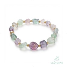 Uçan Geyik 7 Çakra Doğal Taş Bileklik - Ruhsal Denge, Şans, Sevgi - Sarmak Tasarım