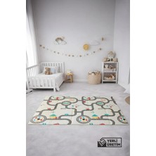Coolmats Serin Mat 200X130X0,8 cm Araba Yarışı Katlanabilir Oyun Matı