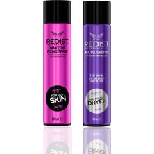 Redist Makyaj Sabitleyici Sprey + Redist Oje Kurutucu Sprey | Pratik Bakım İkilisi
