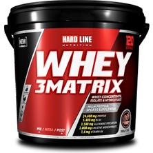 Hardline Nutrition Whey 3matrix Çilek Aromalı Protein Tozu 3600 gr