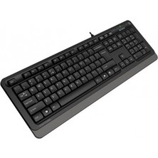 A4Tech A4 Tech FK10, Gri, Fstyler, USB Kablolu, Türkçe Q, Multimedya Klavye