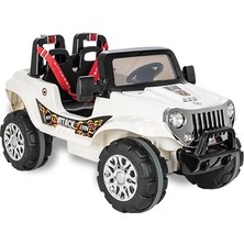 Belle Fusion Mey Ithalat®  Attack Çift Kişilik Uzaktan Kumandalı Akülü Araba 12 Volt 05-272 Beyaz