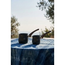 PremiumPort Sağlam Granit 2'li Cezve Takımı, 300 ml ve 450 ml Set