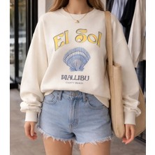 362 Fashion Butik Istridye Baskılı Sweat