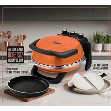 Gözdehome Erato Taşfırınım Doğal Taş Tabanlı Pizza Makinesi Taş Fırın Seti Hediyeli