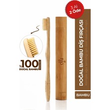 Bio Asia Ahşap Kutulu Bambu Diş Fırçası Orta Sertlikte Şık Tasarım ile Koruma