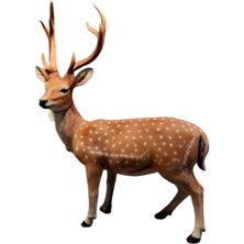 Veronese Büyük Boy Ren Geyiği Boynuzlu Geyik Figür 98CM