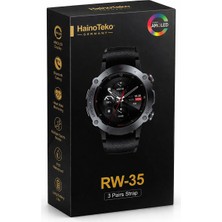 Hainoteko Rw-35 Amoled Akıllı Saat 3 Kordonlu | Spor & Şık Tasarım | Bluetooth Arama | Çoklu Spor Modu
