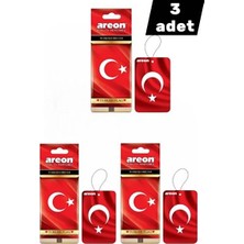 Ck Oto Bakım Dünyası Areon Türk Bayrağı Turkish Dream Oto Kokusu Üçlü Set