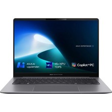 Asus Nb Expertbook P5405 Aı Ultra7 258V 32GB 1tb SSD 14 Dos - Yapay Zeka Desteklı