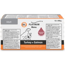 Platinum Hindili ve Somonlu Yaş Köpek Maması 185GR