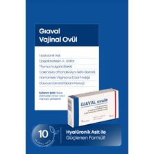 Convita Giaval Hyaluranik Asit 10 Vajinal Ovül; Vajinal Kuruluk Yanma Ağrı Giderici, Kayganlaştırıcı