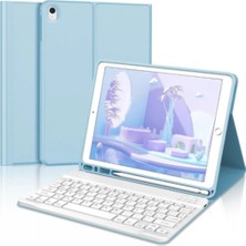 Fuchsia Qpen iPad Air 2 9.7 Inç  Uyumlu Klavyeli Tablet Kılıfı