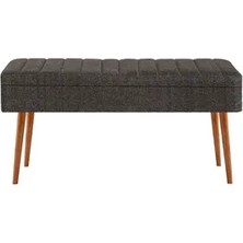 Vivense Vina Kumaşlı Sandıklı Bench, Atlantik Antrasit 1053