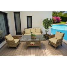 Vivense Pavia Rattan Bahçe Mobilyası, Kahverengi