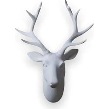 Vivense Duvar Aksesuarı Geyik Büst Beyaz