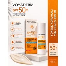 Voyaderm SPF50+ Yüksek Korumalı Yüz Güneş Kremi 100 ml