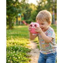 Calperia Çocuklar Için Anında Baskılı Kamera 6 Renk Kalem 5 Rulo Kağıt Hediyeli Eğitici Eğlenceli Fotoğraf Makinesi