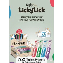Reflex Plus Plus Licky Lick Karma Paket Sıvı Kedi Ödülü 144'LÜ (2 Kutu x 72)