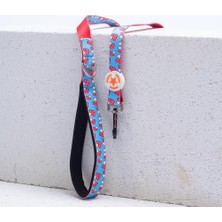 Pawstar Mushroom Leash Mantar Desenli Kedi Köpek Sevk & Gezdirme Kayışı Köpek Uzatma Tasması-1,5cm