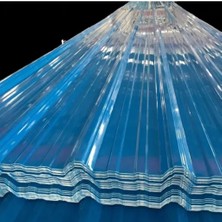 Trapez Çatı Kaplama Levhası, Pvc, Şeffaf Trapez , 87,5X100 Cm, 0,9 mm (1 ADET=0,875 M2)