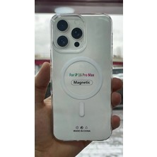 İzel Aksesuar Apple Iphone 16 Pro Max Sert Pc Sararmaz Magsafe Şeffaf  Kılıf