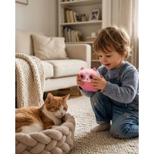 MiraLive Anında Çıktı Veren Çocuk Kamerası 5 Rulo Kağıt 6 Kalem Setli Eğitici Oyuncak Fotoğraf Maki