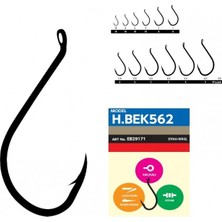 Hayabusa Hbek 562 No 7/0 Delikli Octopus Black Nikel (4 Adet)