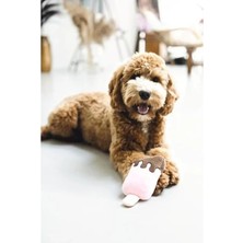 Calperia Pembe Dondurma Peluş Köpek Oyuncağı, 19X8X5CM