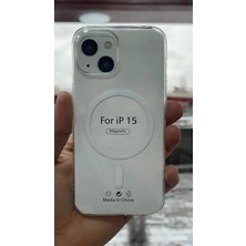 İzel Aksesuar Apple Iphone 15 Sert Pc Sararmaz Magsafe Şeffaf  Kılıf
