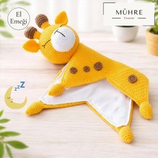 Zürafa Bebek Çocuk Uyku Arkadaşı Bebekler Için Hediye, %100 Pamuklu Organik Amigurumi Örgü