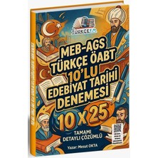 Türkçe Fm Öabt Meb-Ags Türkçe Öğretmenliği Edebiyat Tarihi 10X25 Deneme Çözümlü - Mesut Okta Türkçe Fm Yayınları