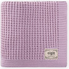 Cigit Selanik Triko Battaniye 80X100 (+/-5 cm ) Lila