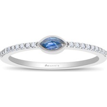 Makdis Pırlanta 0.30 Karat Safir Pırlanta Yüzük